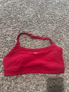 437 The Halter Top Sports Bra L Scarlet Red